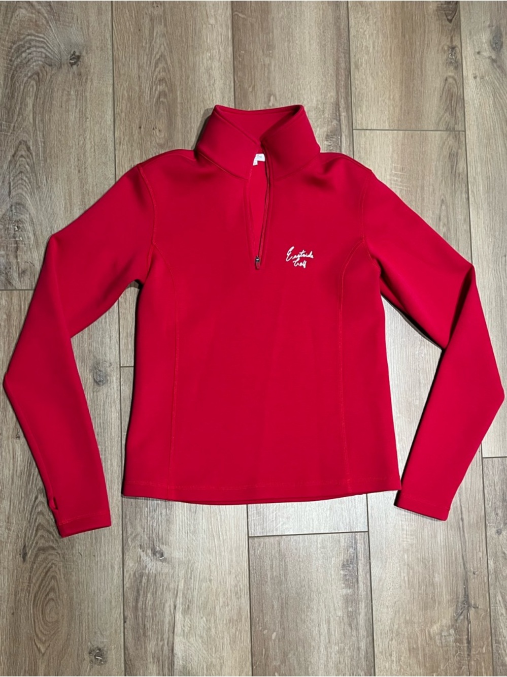 Eastside Golf Women’s Jalapeno Red Quarter-Zip Sweatshirt with Logo XS